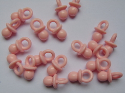 Акрилни елементи биберони бебешко розови -10 бр.