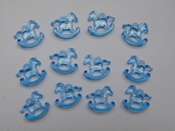 Акрилни бебешки елементи сини кончета -10 бр.