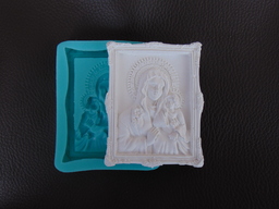 Силиконов молд икона Дева Мария с младенеца 56
