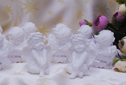 Подаръци подаръчета за Кръщене Ангелче с венец от рози А28